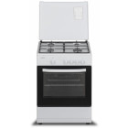 Aragaz Heinner HFSC-SME60WH, 4 arzatoare, Gaz, Dispozitiv de siguranta, 60 cm, Alb
