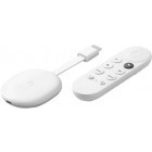 Google ChromeCast Google TV, 4K, HDMI, Bluetooth, Wi-Fi, Telecomanda comenzi vocale, alb