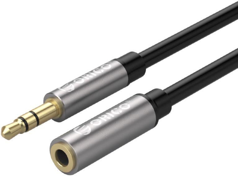 Cablu audio Orico Jack 3.5 mm Male - Jack 3.5 mm Female, 2m, negru