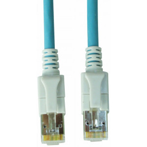 Schrack CAT6a Patch Cable S/FTP cu LED 7m albastru