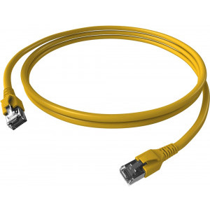 Schrack CAT6a Patch Cable S/FTP 0.5m galben