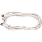 Cablu video Schrack Cablu coaxial 2xF-Quick drepte, Cl.A, alb, 10m