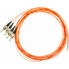 Cablu retea Schrack Pigtail ST, 62,5/125µm OM1, 2.0m, Easy Strip, Orange,4buc