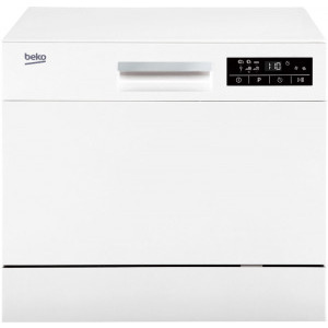 Beko DTC36610W, 6 seturi, 6 programe, Clasa F, 55 cm, Alb