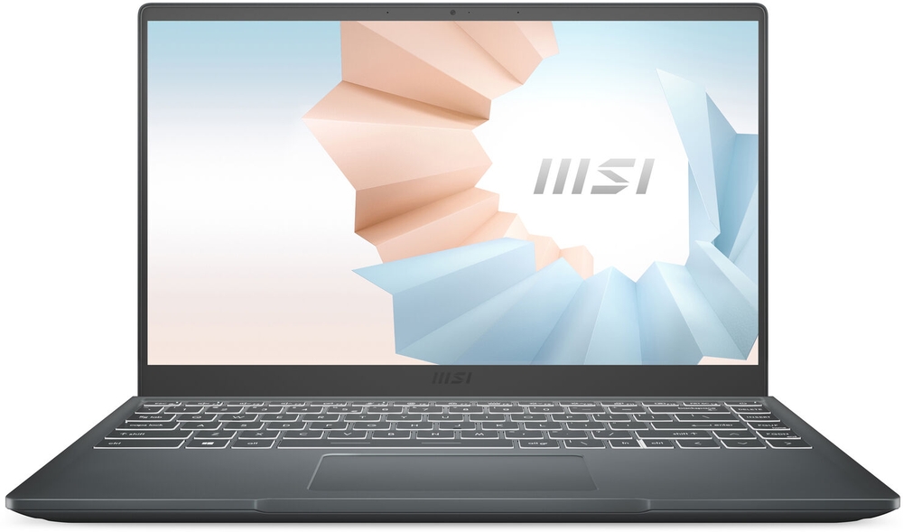 Laptop MSI 14'' Modern 14 B5M, FHD, Procesor AMD Ryzen™ 5 5500U (8M Cache, up to 4.0 GHz), 8GB DDR4, 512GB SSD, Radeon, No OS, Carbon Grey