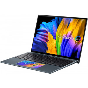 ASUS 14'' Zenbook 14X OLED UX5400EA, 2.8K Touch 90Hz, Procesor Intel® Core™ i7-1165G7 (12M Cache, up to 4.70 GHz, with IPU), 16GB DDR4X, 1TB SSD, Intel Iris Xe, Win 10 Pro, Pine Grey