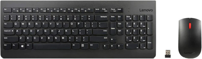Kit periferice Lenovo Tastatura + Mouse Essential Combo, Wireless, Black