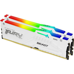Kingston FURY Beast RGB White 64GB DDR5 5600MHz CL36 Dual Channel Kit