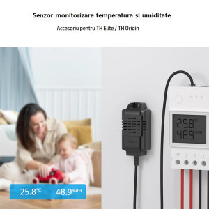 Sonoff monitorizare temperatura si umiditate THS01