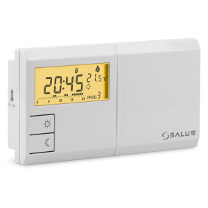 Salus 091FL programabil cu fir, Afisaj LCD, 9 Programe, Economisire energie pana la 30 %