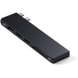 Satechi PRO HUB SLIM, 1x USB4, 1x HDMI, 2x USB, 1xUSB-C, Midnight Black