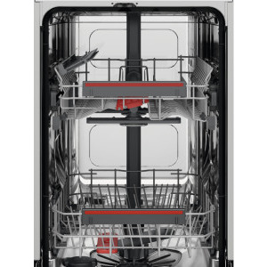 AEG FFB62427ZW, Slim, 9 seturi, 9 programe, Clasa E, Inverter, AirDry, Pro Clean, Afisaj digital, 45 cm, Alb