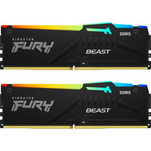 Memorie Kingston FURY Beast RGB 32GB DDR5 5600MHz CL40 Dual