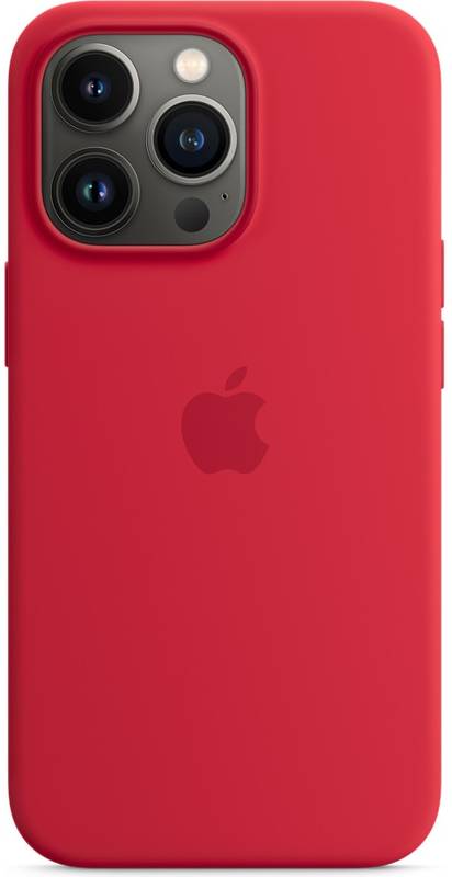 Apple Protectie pentru spate, material silicon, cu MagSafe pentru iPhone 13 Pro, culoare Red