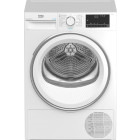 Uscator de rufe Beko B3T41242, 7 kg, Clasa A+++, Pompa de caldura, Eco Gentle, Aquawave, Optisense, Alb