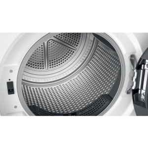 Whirlpool FFTM229X2BEE, Pompa de caldura, 9 kg, Clasa E, Inverter, FreshCare+, 6th Sense, Alb
