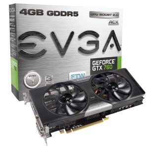 EVGA GeForce GTX 760 FTW ACX Cooling 4GB GDDR5 256-bit