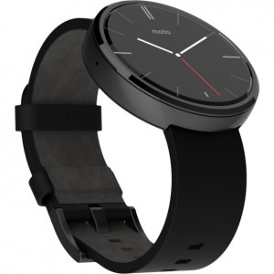 Motorola Moto 360 Black Leather