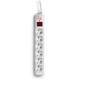SALICRU SPS.SAFE 6, 1.5m, 6x Schuko, Alb