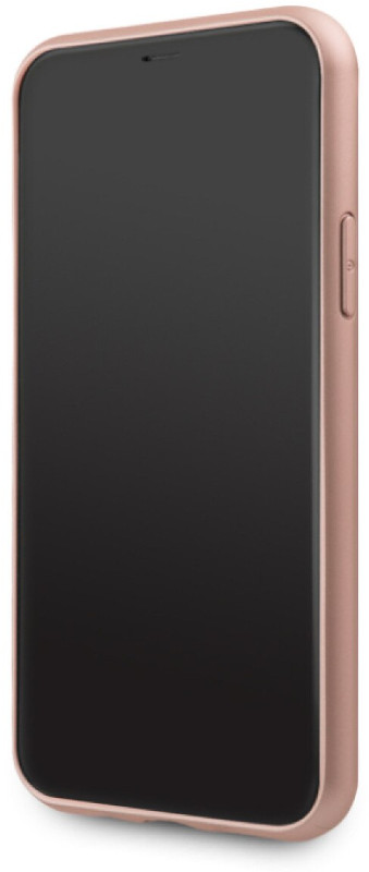 Guess Protectie pentru spate Leather Rose-Gold pentru iPhone 11