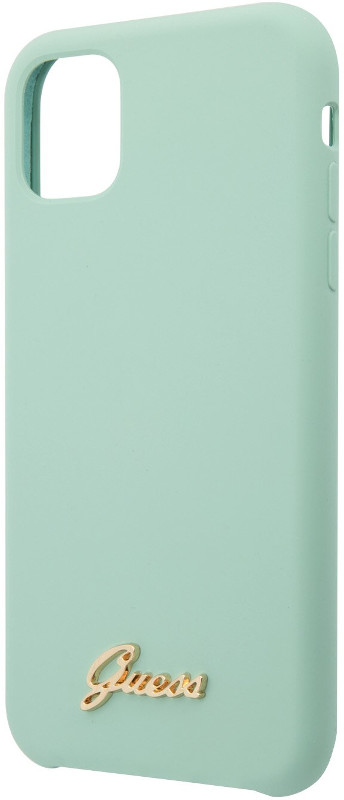 Guess Protectie pentru spate Silicon Green Vintage pentru iPhone 11