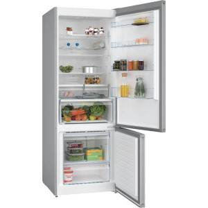 Bosch KGN56XLEB, 508 L, No Frost, PerfectFit, Iluminare LED, Clasa E, 193 cm, Inox