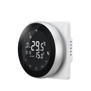 Termostat BeOk pentru incalzirea electrica in pardoseala TGR87WiFi-EP, Functie Anti-inghet, Setare interval de functionare, Control de pe telefonul mobil