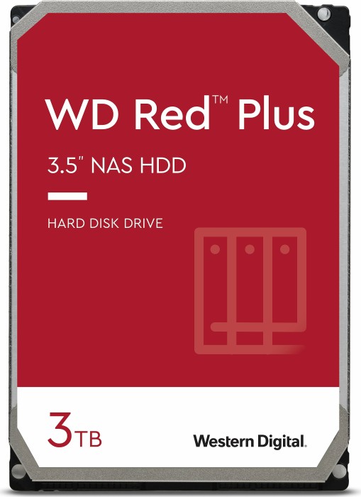 Hard disk WD Red Plus 3TB SATA-III 5400RPM 128MB