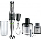 Braun Mixer vertical MQ9138XI, 1200W, 0.5 L||0.6L, Negru/Argintiu
