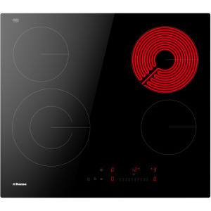 Hansa BHC62516, Vitroceramica, 4 zone de gatit, 60 cm, Negru