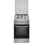 NobelTek NLT 5604IX/FE1, Mixt, 4 arzatoare, Sistem de siguranta, Aprindere integrata, Timer, 50 cm, Inox