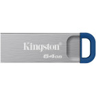 Memorie externa Kingston DataTraveler Kyson 64GB USB 3.2 Gen 1 Silver