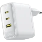 Incarcator retea Baseus EnerFill FE22, 2x USB-C, 1x USB, Quick Charge 100 W, White