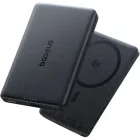 Baterie externa Baseus PicoGo AM52 Magnetic, 10000 mAh, 1x USB-C, 45 W, Qi2.2, Black + Cablu USB-C