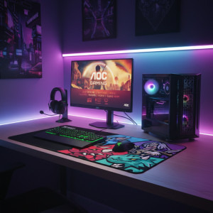 PC Gaming ZMEU Battle Pack Intel Arc B570 10GB (include PC Gaming, Monitor Gaming, Mouse, Tastatura, Casti, Mouse pad)