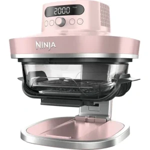 Ninja Friteuza cu aer cald portabila CRISPi Pro XL AS101EURS, 2050W, 5.7 L / 2.3L, Roz