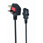 Gembird Shucko UK - IEC320/C13, 1.8 m, Negru