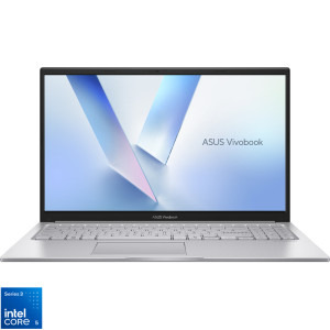 ASUS 15.6'' Vivobook 15 X1504MA, FHD, Procesor Intel® Core™ 5 320 (6M Cache, up to 4.60 GHz), 16GB DDR5, 512GB SSD, Intel Graphics, No OS, Cool Silver