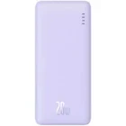 Baterie externa Baseus Airpow, 20000 mAh, 1x USB, 1x USB-C, 20 W, Purple