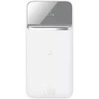 Baterie externa Baseus Magnetic Wireless, 10000 mAh, 1x USB-C, 1x USB, 20 W, MagSafe, Display, White