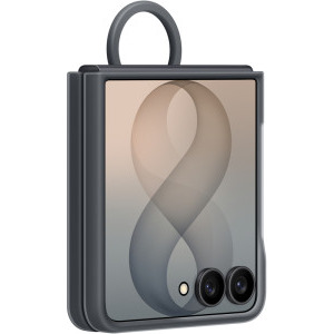 Samsung Protectie pentru spate Silicone Ring Magnet Graphite pentru Galaxy Z Flip 8