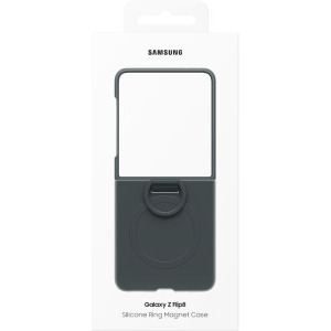 Samsung Protectie pentru spate Silicone Ring Magnet Graphite pentru Galaxy Z Flip 8