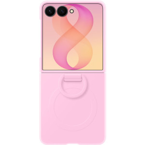 Samsung Protectie pentru spate Silicone Ring Magnet Pink pentru Galaxy Z Flip 8