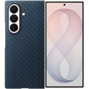 Samsung Protectie pentru spate Carbon Magnet Blue Navy pentru Galaxy Z Fold 8 Ultra