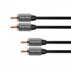 Cablu audio Kruger&Matz 2x RCA Male - 2x RCA Male, 2m, negru