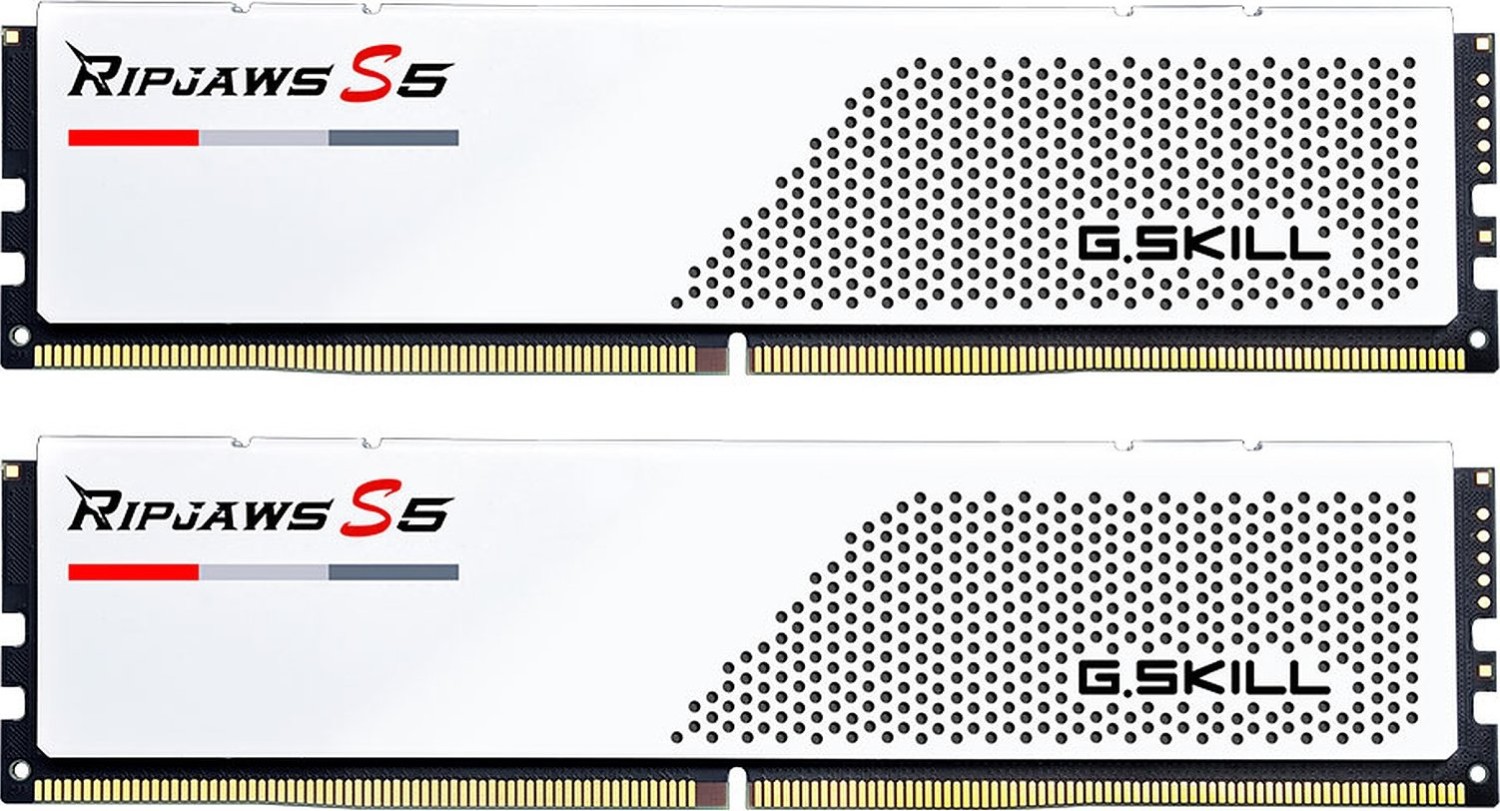 Memorie G.Skill Ripjaws S5 White 64GB DDR5 5600MHz CL36 Dual Channel Kit