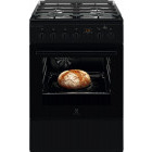 Aragaz Electrolux LKK660200K, 4 arzatoare, Grill, Aprindere electrica, 60 cm, Negru