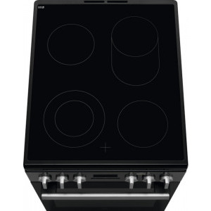 Electrolux LKR564200K, Vitroceramica, 4 zone de gatit, Cuptor electric, SteamBake, AirFry, Autocuratare catalitica, Grill electric, Clasa A, 50 cm, Negru