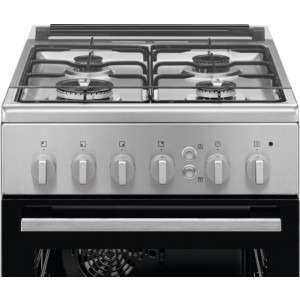 Electrolux LKG504000X, Gaz, 4 arzatoare, Autocuratare catalitica, Aprindere integrata plita, Grill gaz, 50 cm, Inox