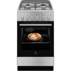Aragaz Electrolux LKG504000X, Gaz, 4 arzatoare, Autocuratare catalitica, Aprindere integrata plita, Grill gaz, 50 cm, Inox